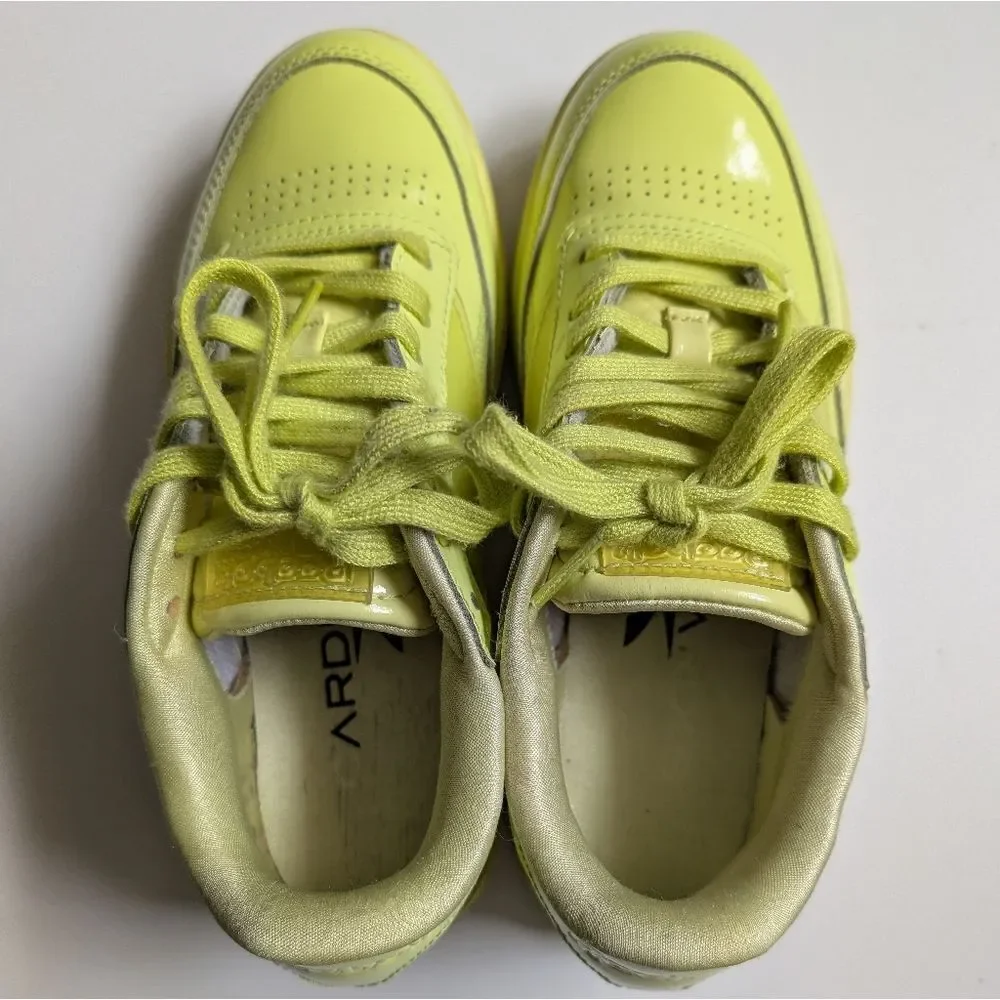 Reebok Club C Double Cardi B Low Womens Casual Shoes Neon Green H02568 (6)
